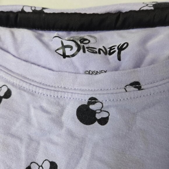 Disney Women's Size Medium Purple Minnie Mouse Pj Short Set - Picture 7 of 8